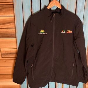Co-Alliance LLP soft shell jacket Asgrow Dekalb embroidered XL black full zip